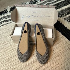 Rothy’s Slate Herringbone Flat